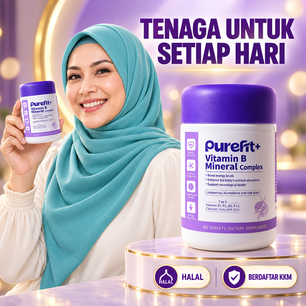 PurefitGlow+ Vitamin B Mineral Complex